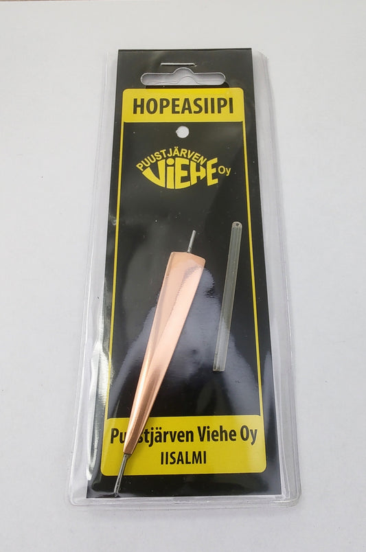 Hopeasiipi 6 cm liukupilkki Kupari-hopea